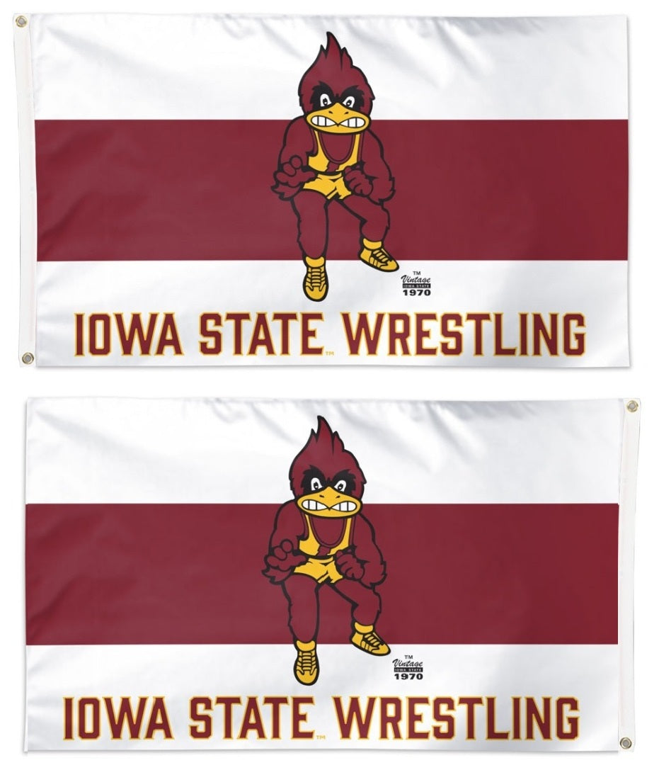 Iowa State Wrestling 2 Sided 3x5 Flag heartlandflags