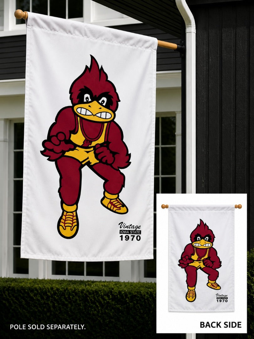 Iowa State Wrestling 2 Sided Banner heartlandflags