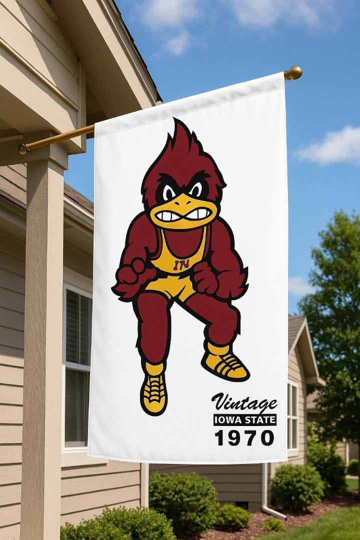 Iowa State Wrestling 2 Sided Banner heartlandflags