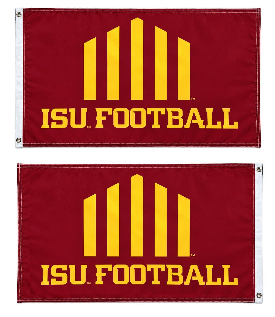 Jack Trice ISU Football 2 Sided Cardinal 3x5 Flag heartlandflags