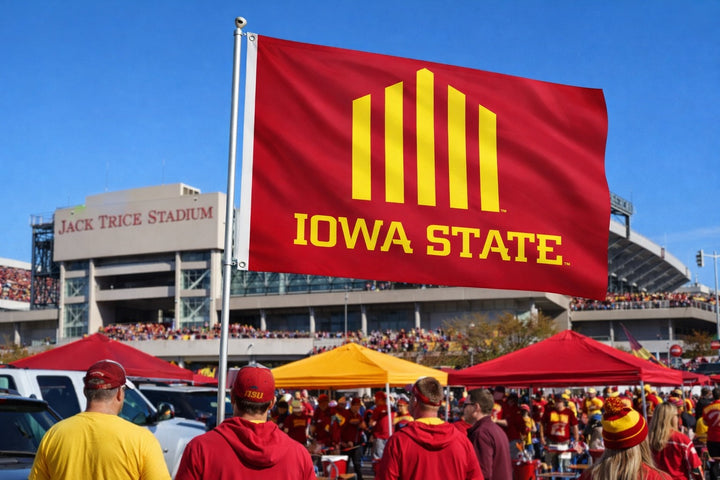 Jack Trice Logo Flag 3x5 Iowa State 2 Sided heartlandflags