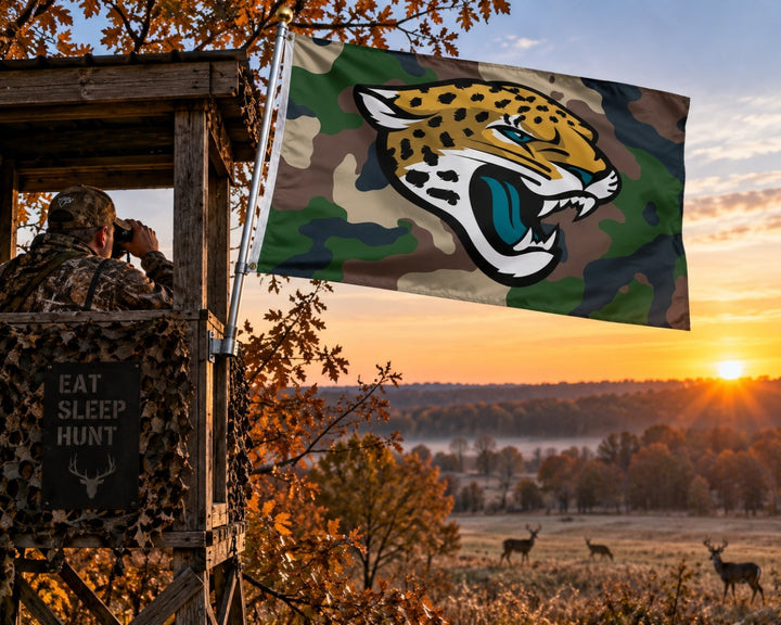 Jacksonville Jaguars Camo 3x5 Flag heartlandflags