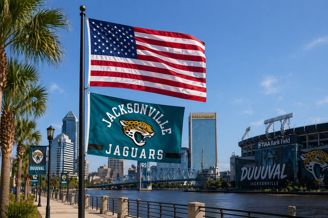 Jacksonville Jaguars Flag 3x5 Classic Logo heartlandflags