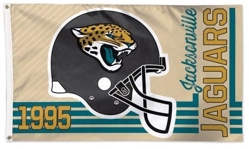 Jacksonville Jaguars Flag 3x5 Retro Logo heartlandflags