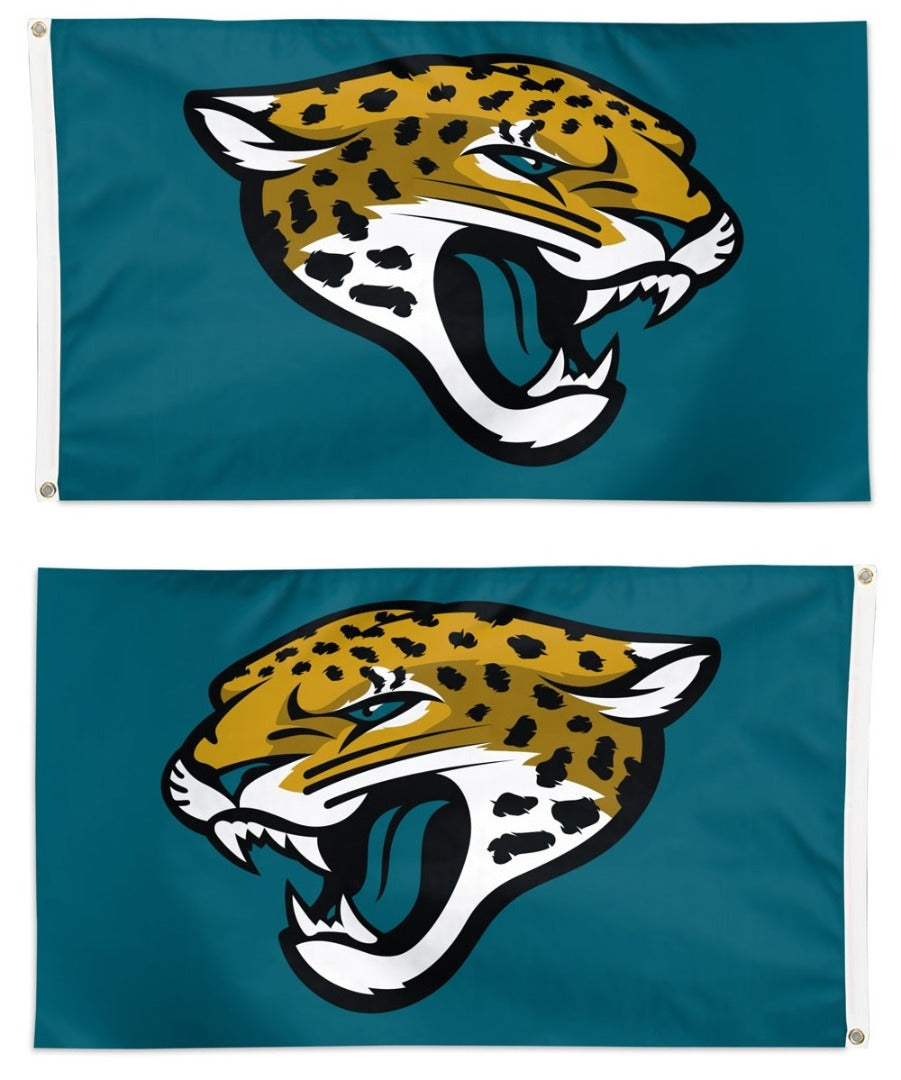 Jacksonville Jaguars Flag 3x5 Teal Logo heartlandflags