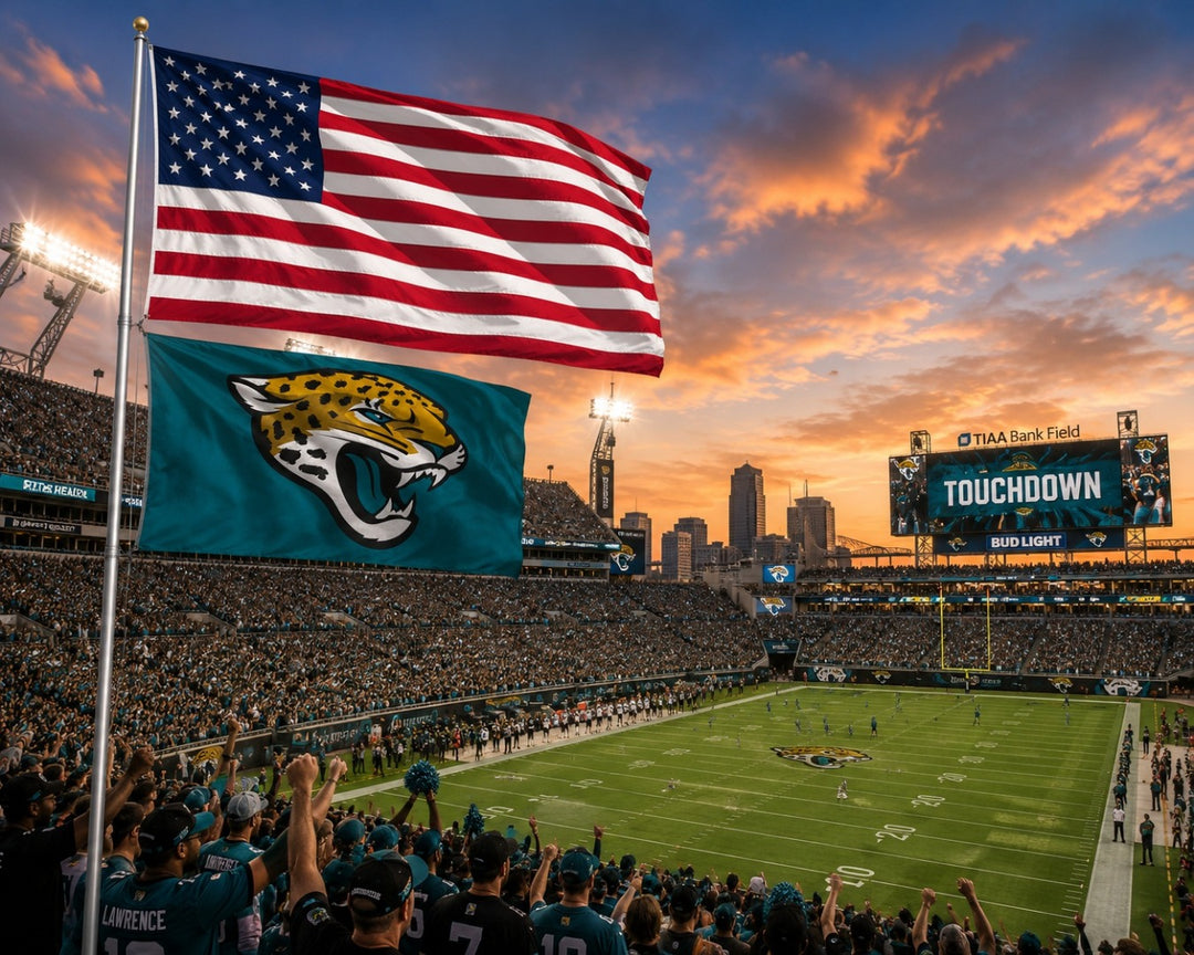 Jacksonville Jaguars Teal 3x5 Flag heartlandflags