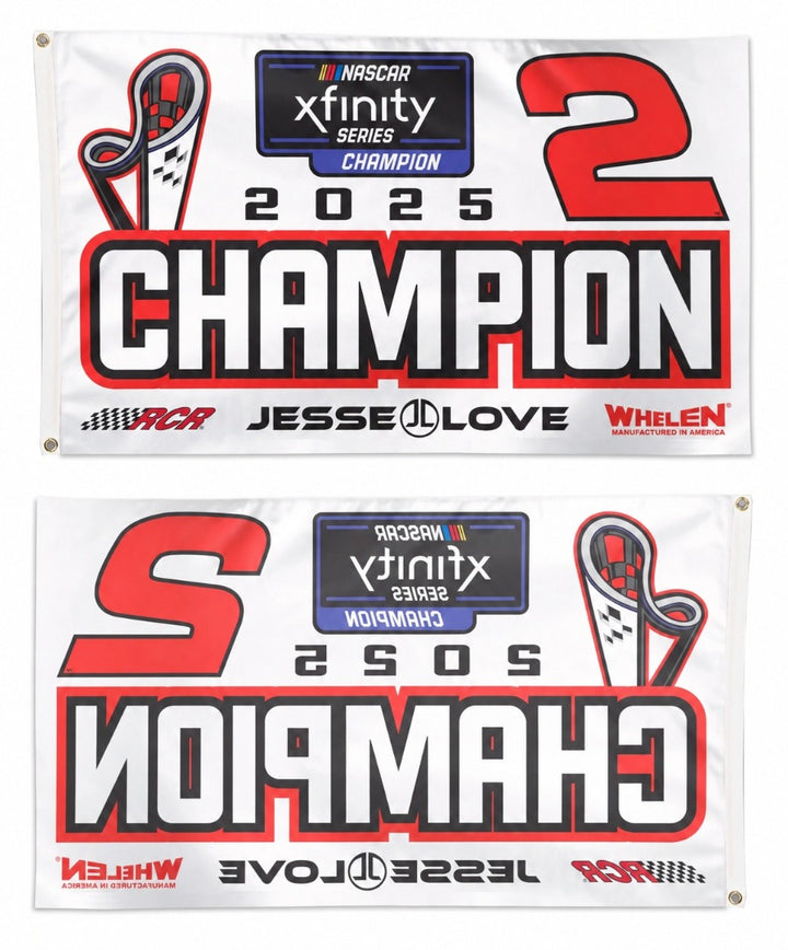 Jesse Love 2025 Xfinity Champion 3x5 Flag heartlandflags