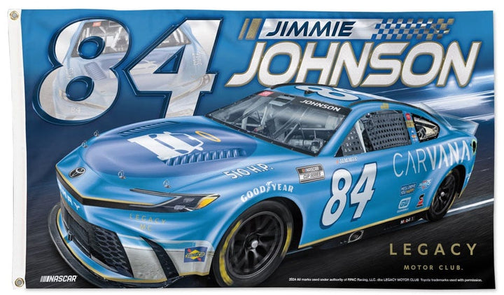 Jimmie Johnson Flag 3x5 Carvana Race Car 2024 heartlandflags