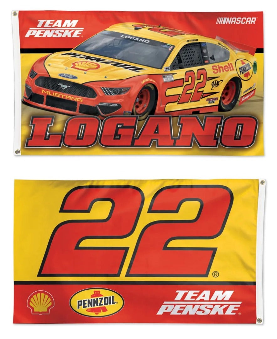 Joey Logano 2 Sided 3x5 Flag heartlandflags