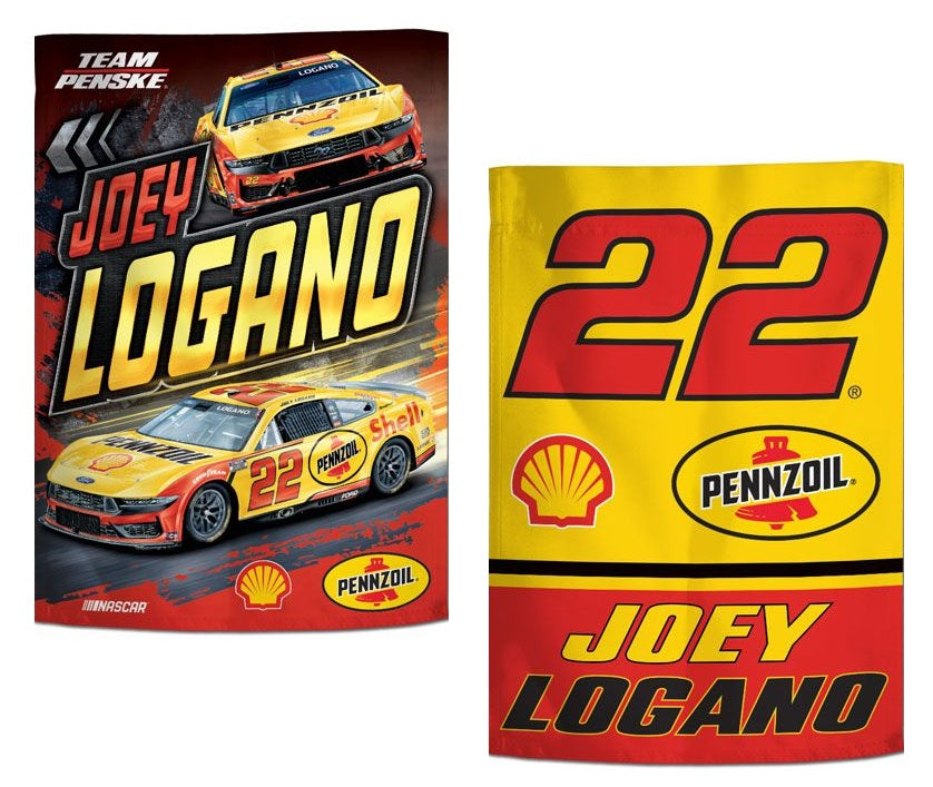 Joey Logano 2 Sided Garden Flag 2025 heartlandflags