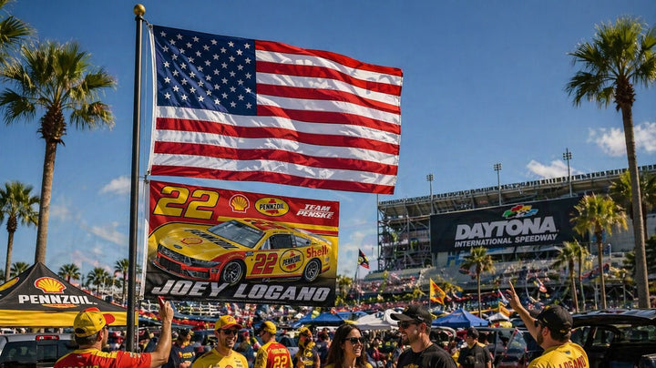 Joey Logano 3x5 Flag 2026 Pennzoil heartlandflags