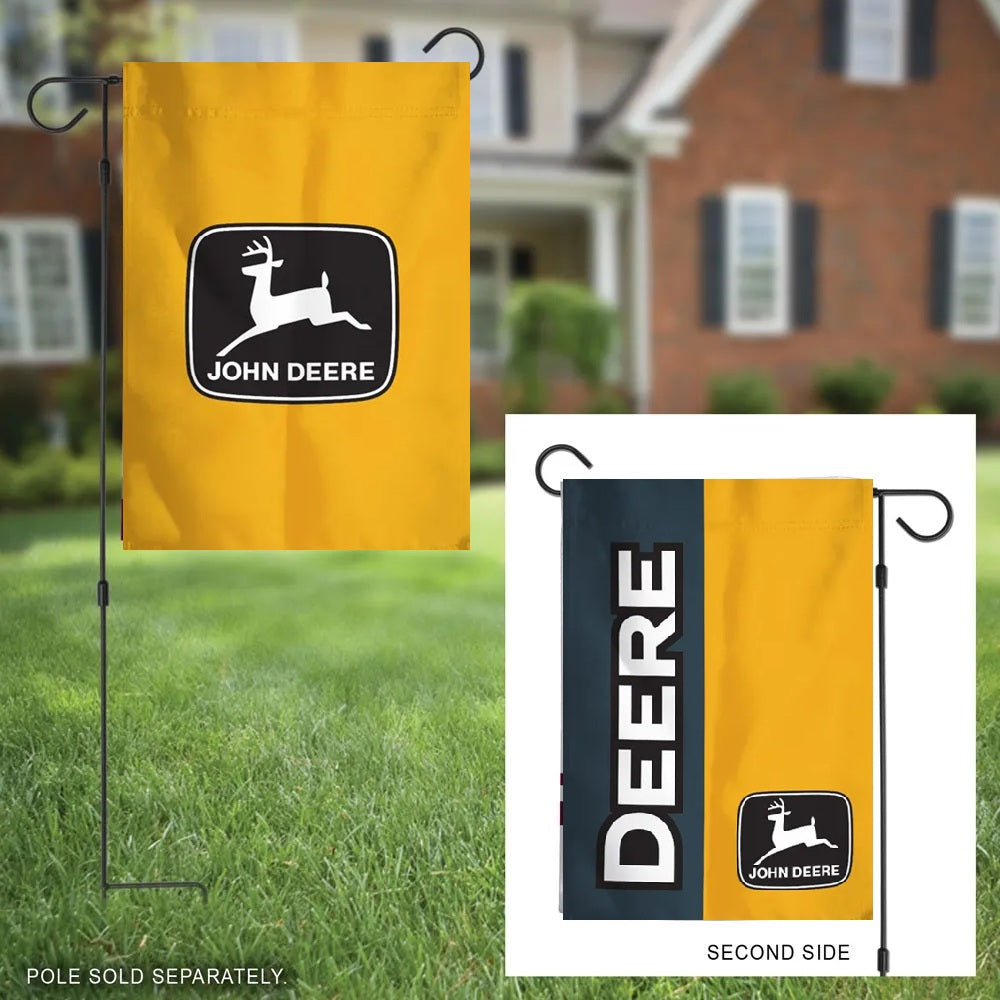 John Deere 2 Sided Yellow Garden Flag heartlandflags