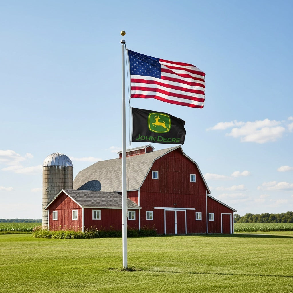 John Deere 3x5 Black Flag heartlandflags