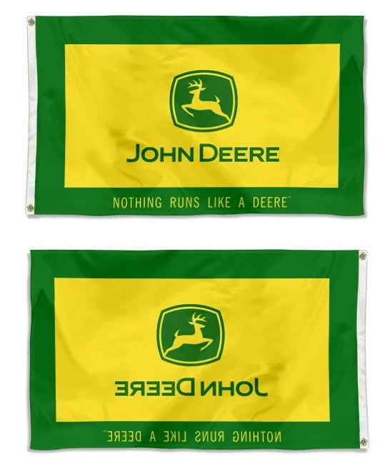 John Deere Flag 3x5 Single Sided Nothing Runs Like A Deere heartlandflags