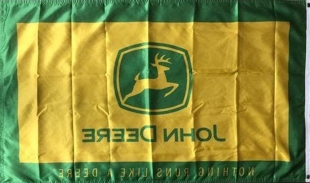 John Deere Flag 3x5 Single Sided Nothing Runs Like A Deere heartlandflags