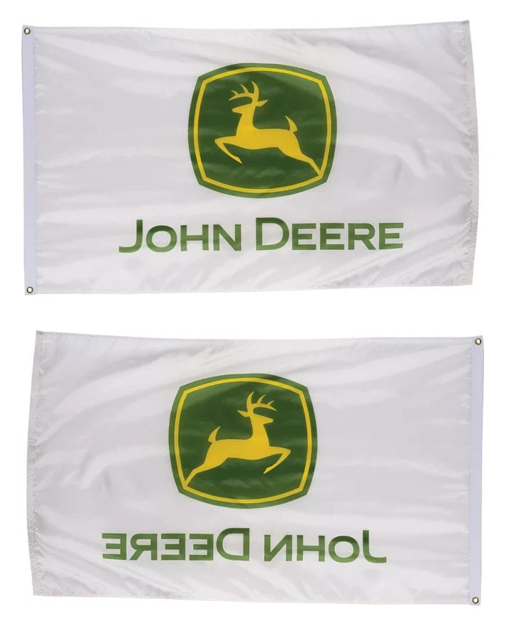 John Deere White 3x5 Flag heartlandflags