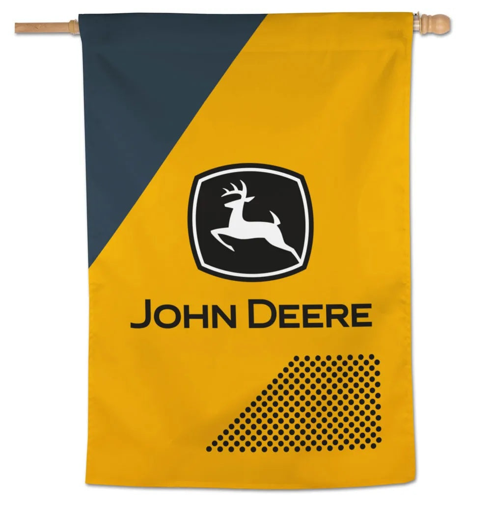 John Deere Yellow Logo Banner heartlandflags