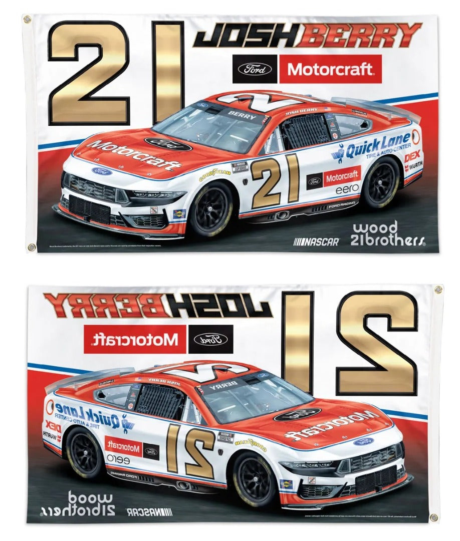 Josh Berry 3x5 Flag Motorcraft 2026 heartlandflags