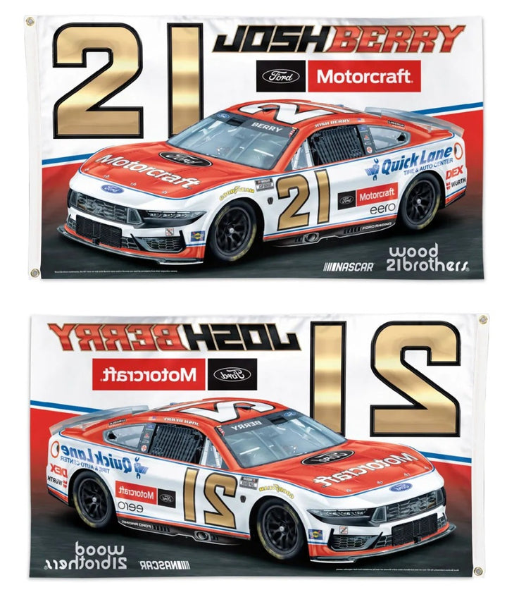 Josh Berry 3x5 Flag Motorcraft 2026 heartlandflags
