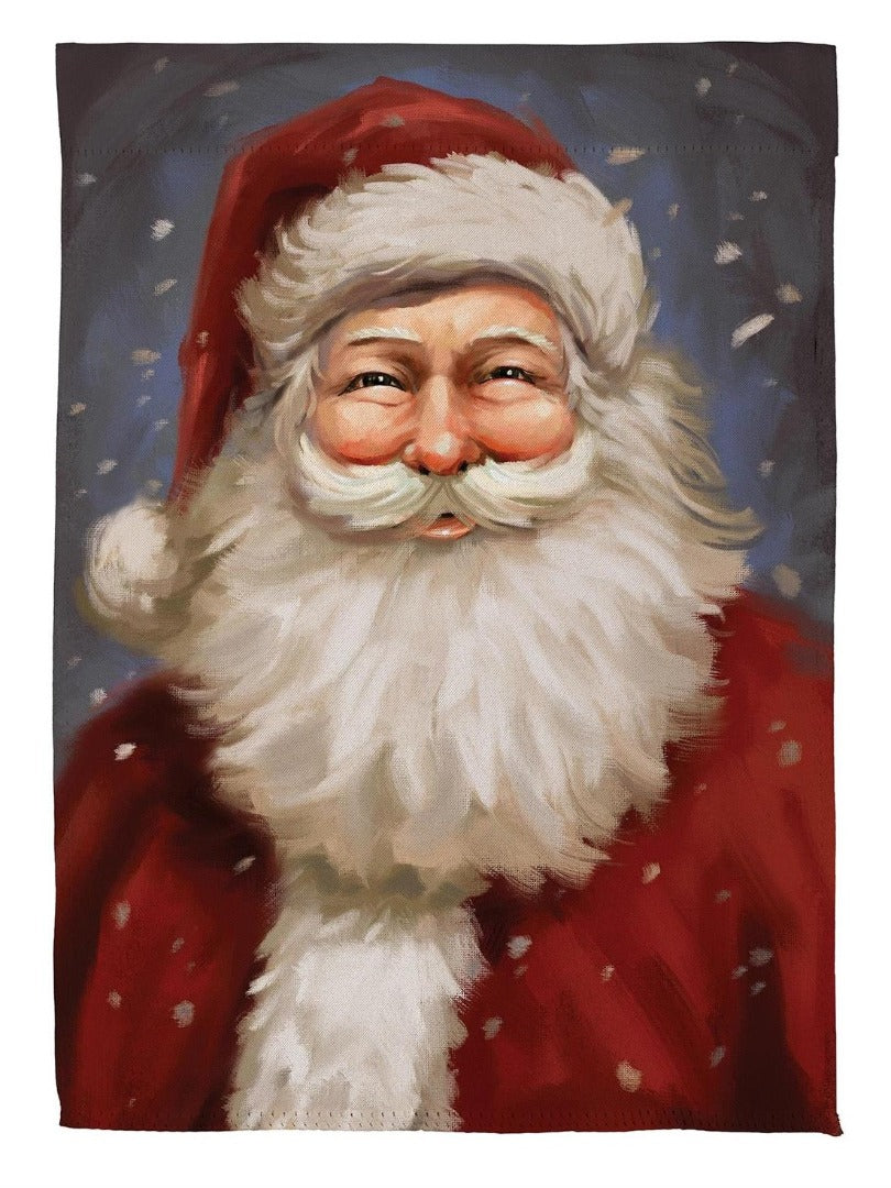 Joyful Santa 2 Sided Christmas Banner heartlandflags