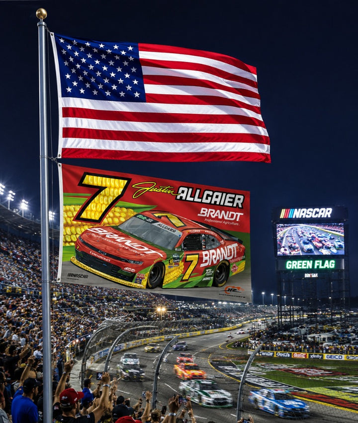 Justin Allgaier Brandt 3x5 Flag heartlandflags