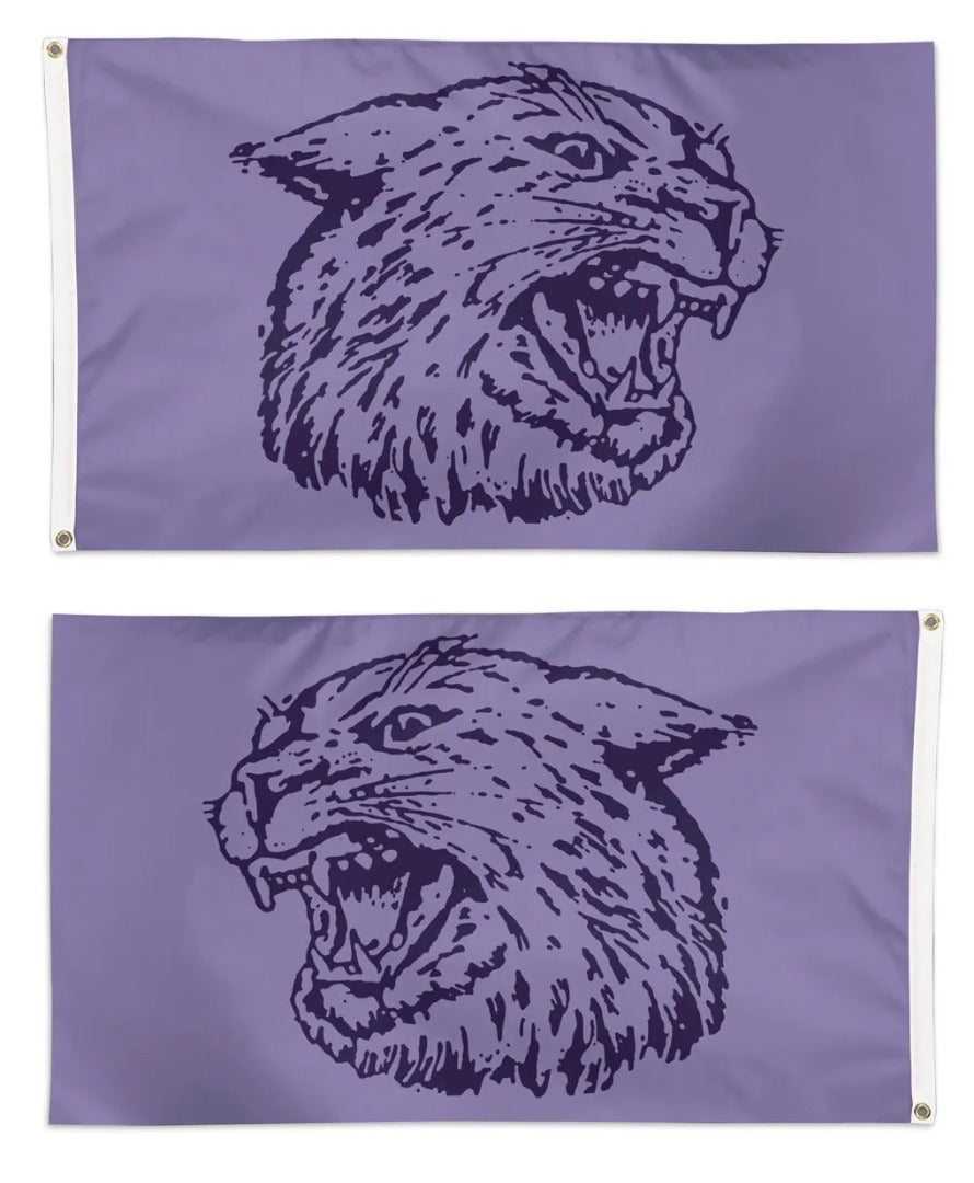 K-State Wildcats Wabash Lavender 3x5 Flag heartlandflags
