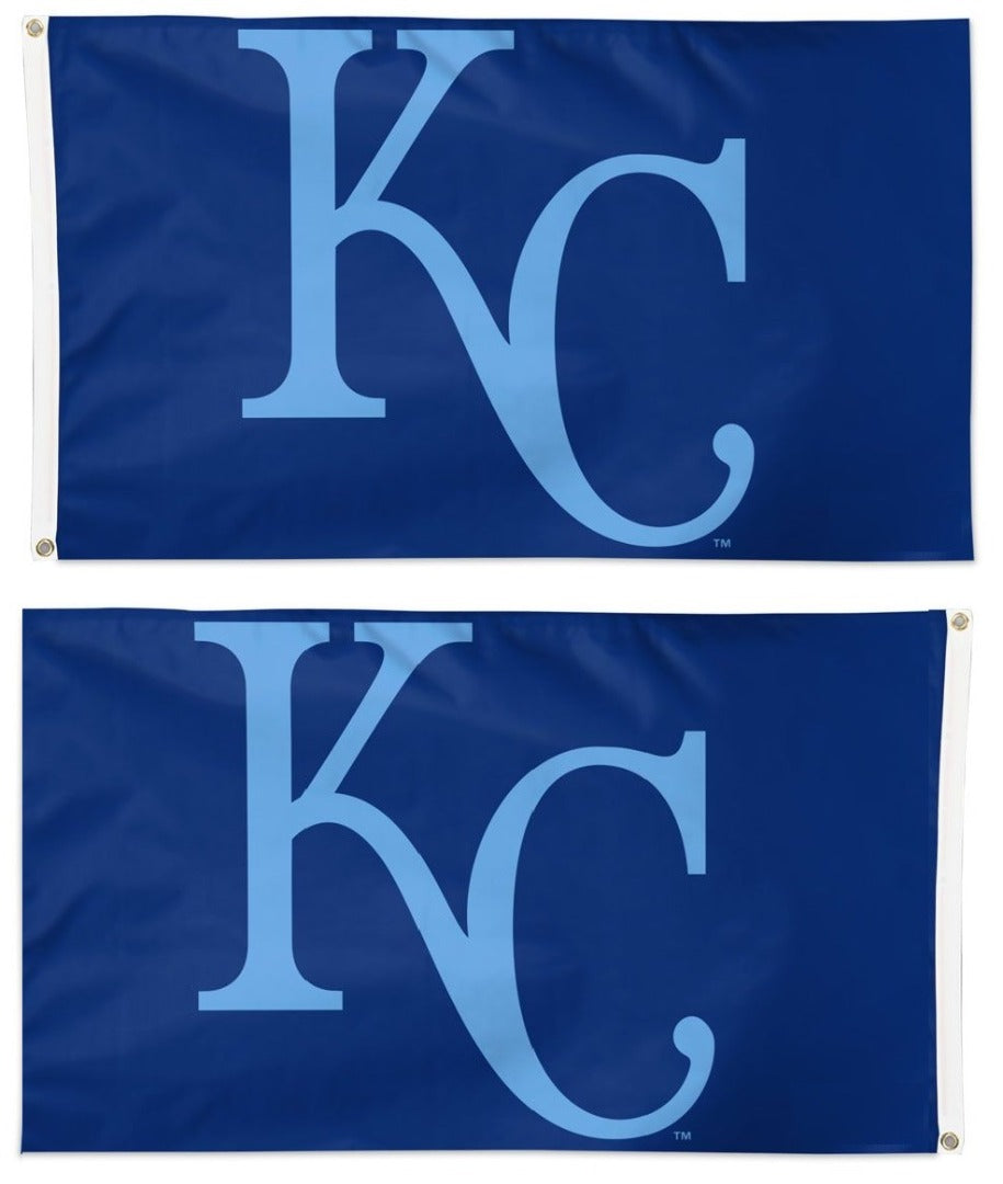 KC Royals Flag 3x5 Powder Blue 2 Sided heartlandflags