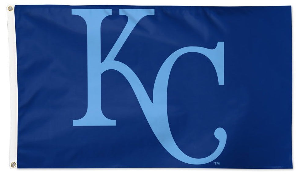 KC Royals Flag 3x5 Powder Blue 2 Sided heartlandflags