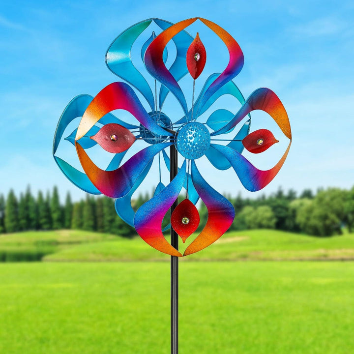 Kaleidoscope Wind Spinner 75 Inches Tall heartlandflags