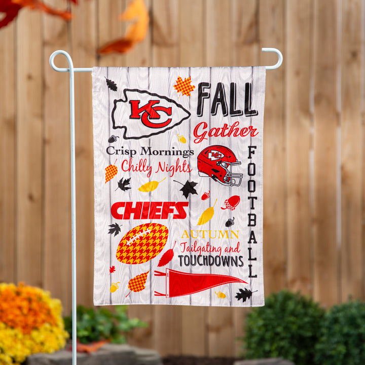 Kansas City Chiefs 2 Sided Fall Garden Flag heartlandflags