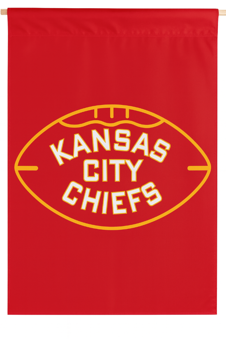 Kansas City Chiefs 2-Sided House Banner | 28x40 Double-Sided Football Flag heartlandflags