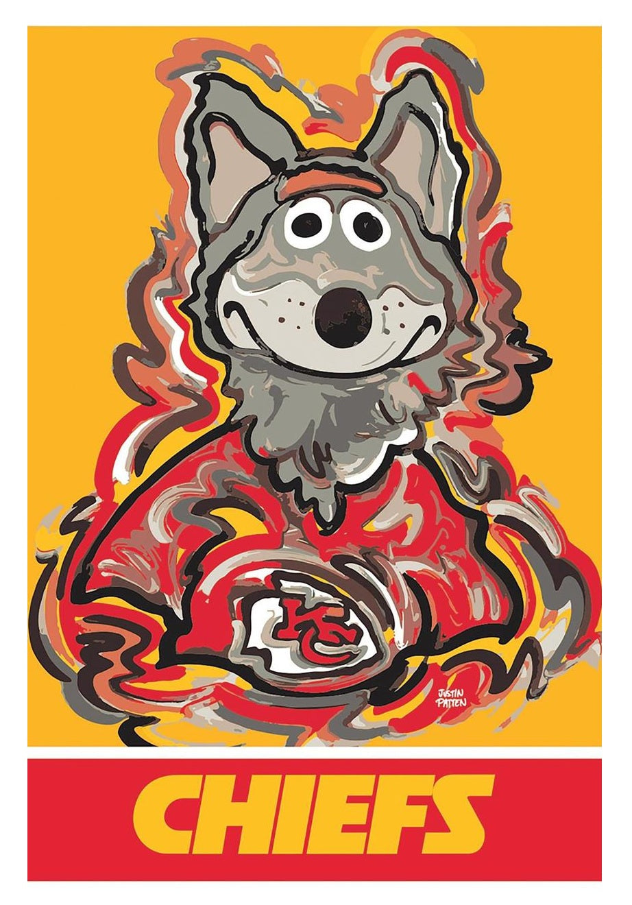 Kansas City Chiefs 2 Sided Justin Patten NFL Banner