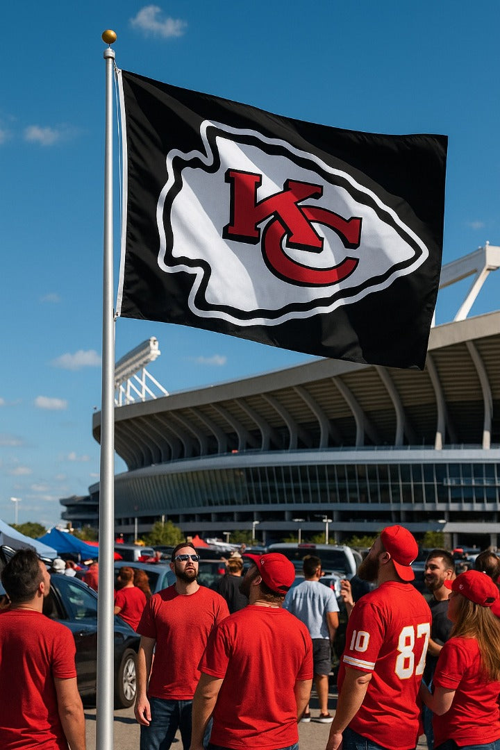 Kansas City Chiefs 3x5 Double-Sided Flag ~ Official NFL Outdoor Logo Flag heartlandflags