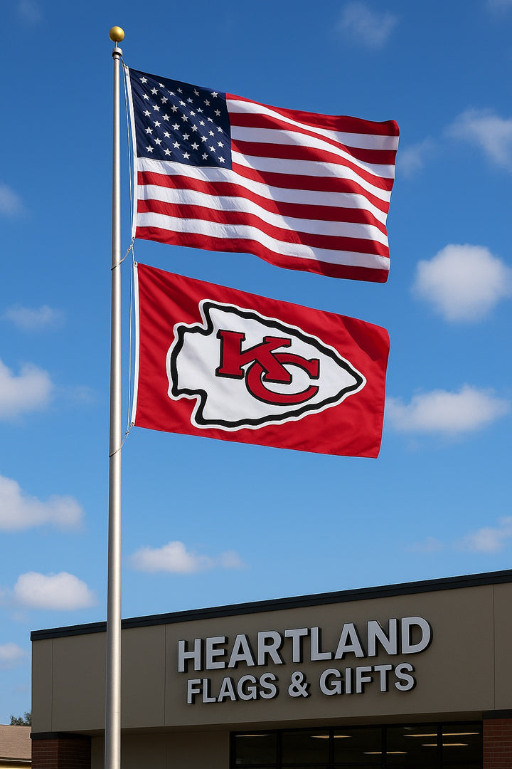 Kansas City Chiefs 5x8 Double Sided Flag ? Premium Stadium-Size Banner heartlandflags