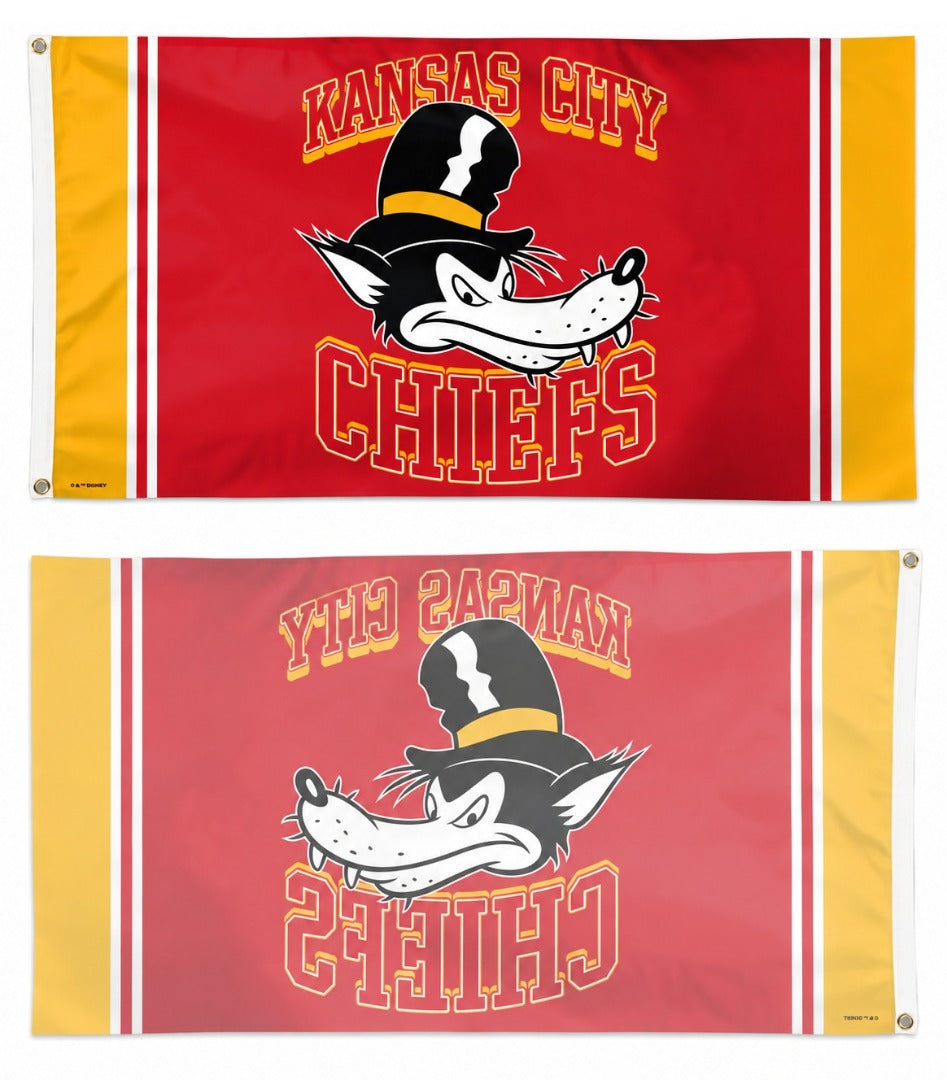 Kansas City Chiefs Big Bad Wolf 3x5 Flag heartlandflags
