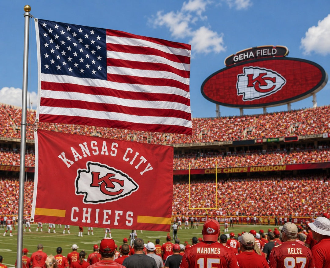 Kansas City Chiefs Classic Logo 3x5 Flag heartlandflags