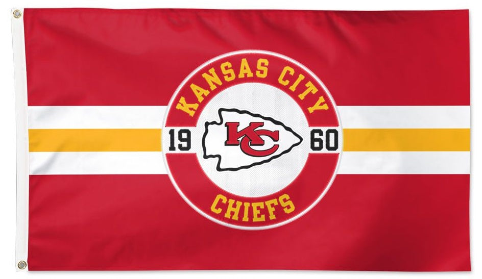 Kansas City Chiefs Flag 2 Sided Applique heartlandflags