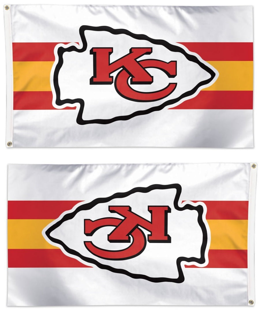 Kansas City Chiefs Flag 3x5 Away Stripe heartlandflags