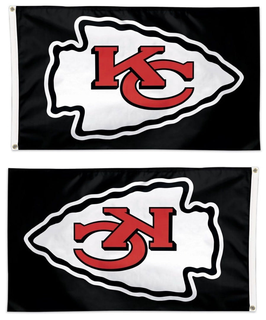 Kansas City Chiefs Flag 3x5 Black heartlandflags