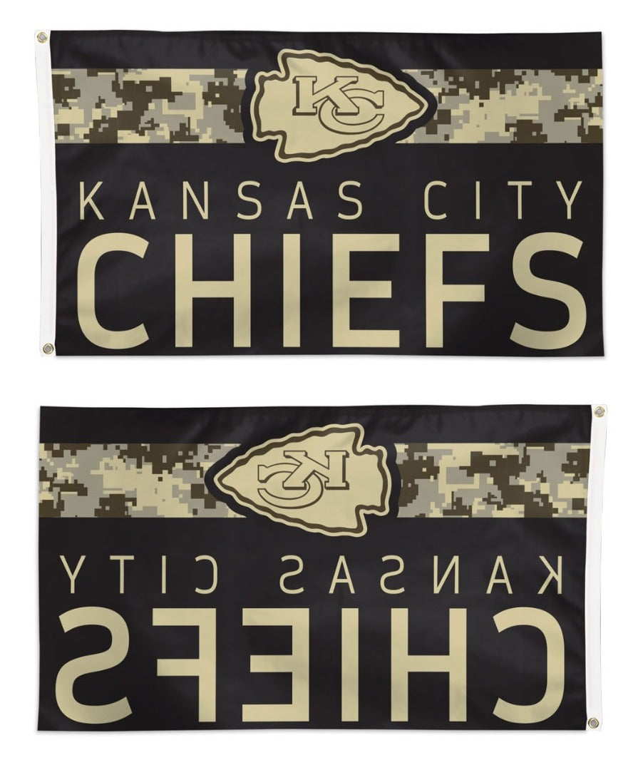 Kansas City Chiefs Flag 3x5 Digi Camouflage heartlandflags