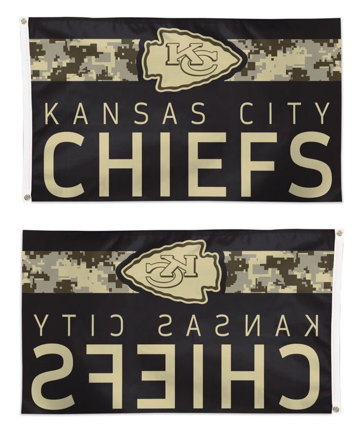 Kansas City Chiefs Flag 3x5 Digi Camouflage heartlandflags
