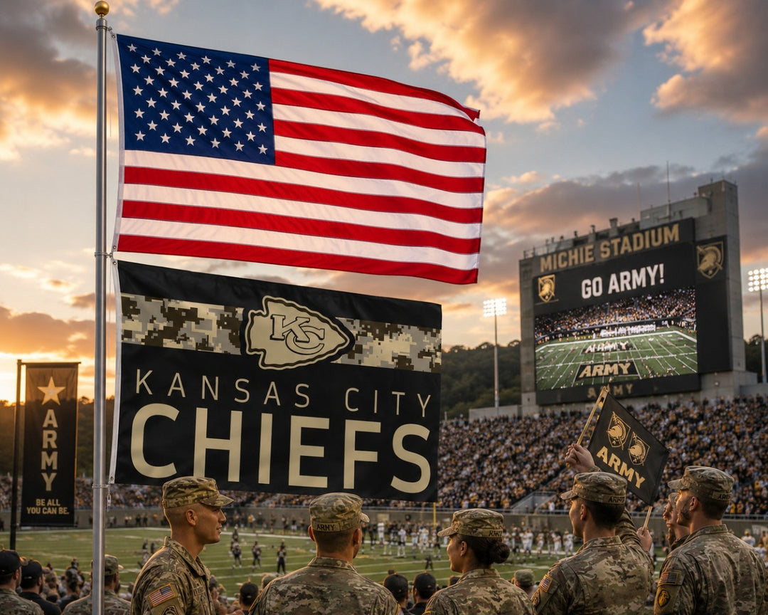 Kansas City Chiefs Flag 3x5 Digi Camouflage heartlandflags