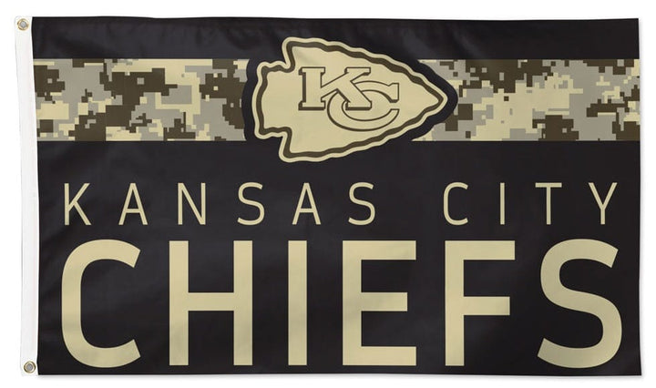 Kansas City Chiefs Flag 3x5 Digi Camouflage heartlandflags