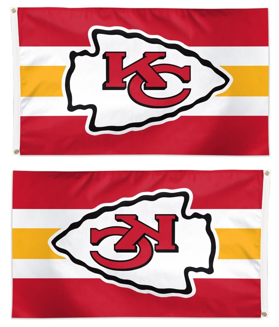 Kansas City Chiefs Flag 3x5 Home Stripe heartlandflags