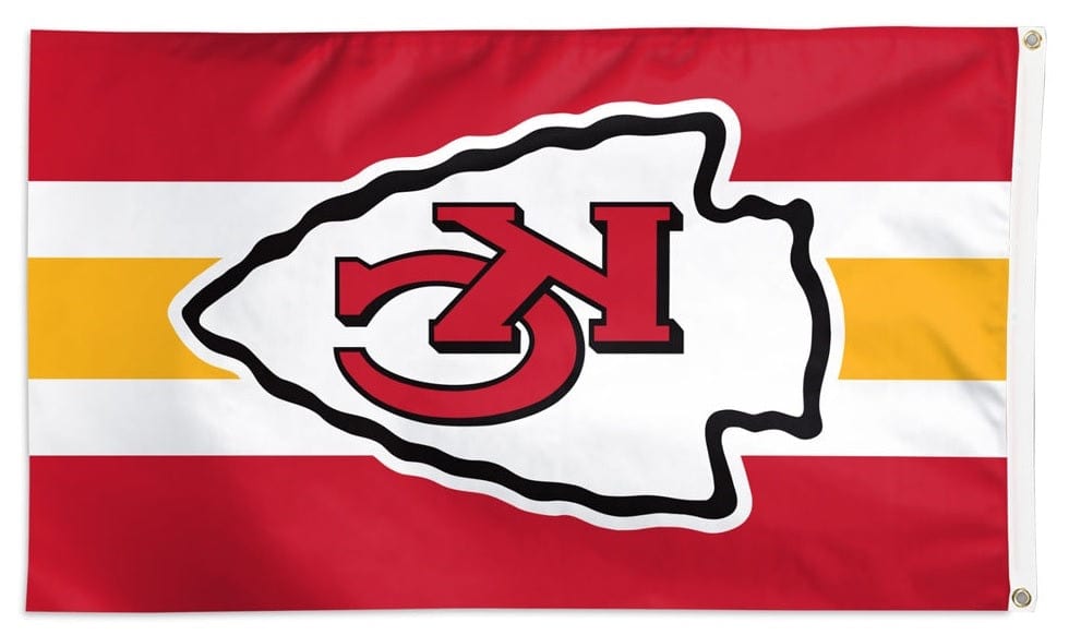 Kansas City Chiefs Flag 3x5 Home Stripe heartlandflags