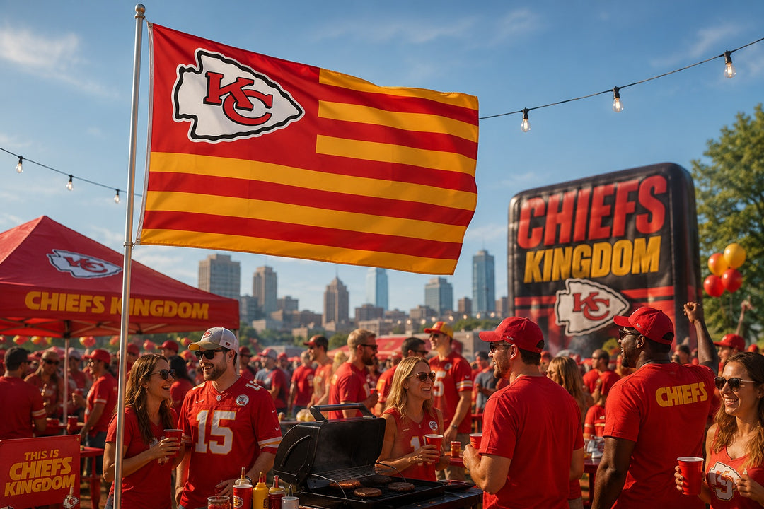 Kansas City Chiefs Flag 3x5 Stripes Patriotic heartlandflags