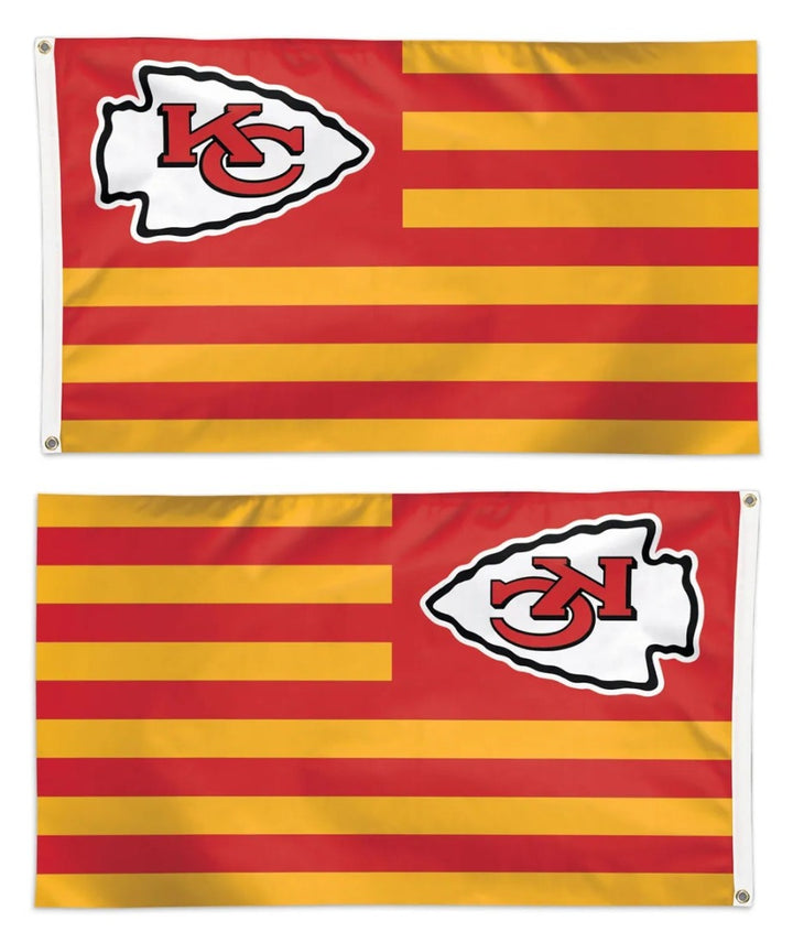 Kansas City Chiefs Flag 3x5 Stripes Patriotic heartlandflags