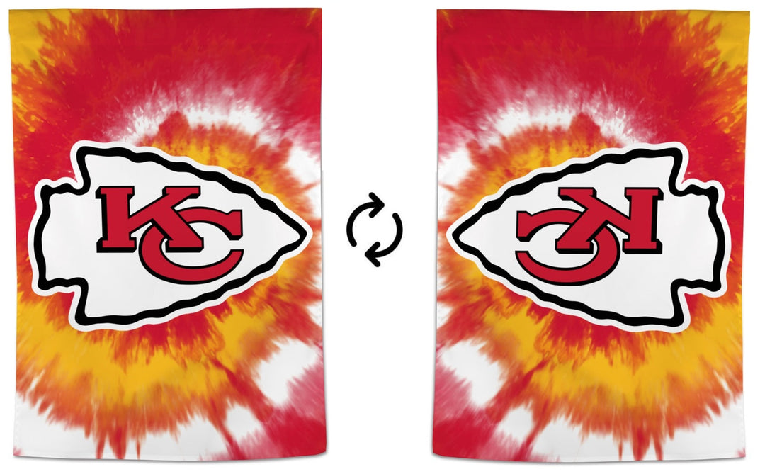 Kansas City Chiefs Flag Tie Dye Logo House Banner heartlandflags