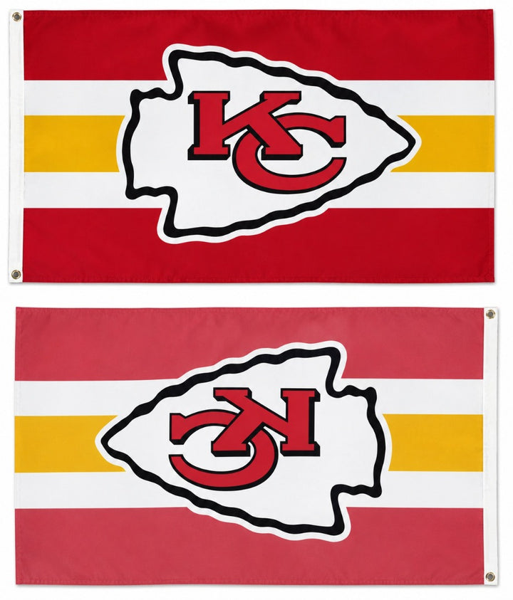 Kansas City Chiefs Home Stripe 3x5 Flag heartlandflags