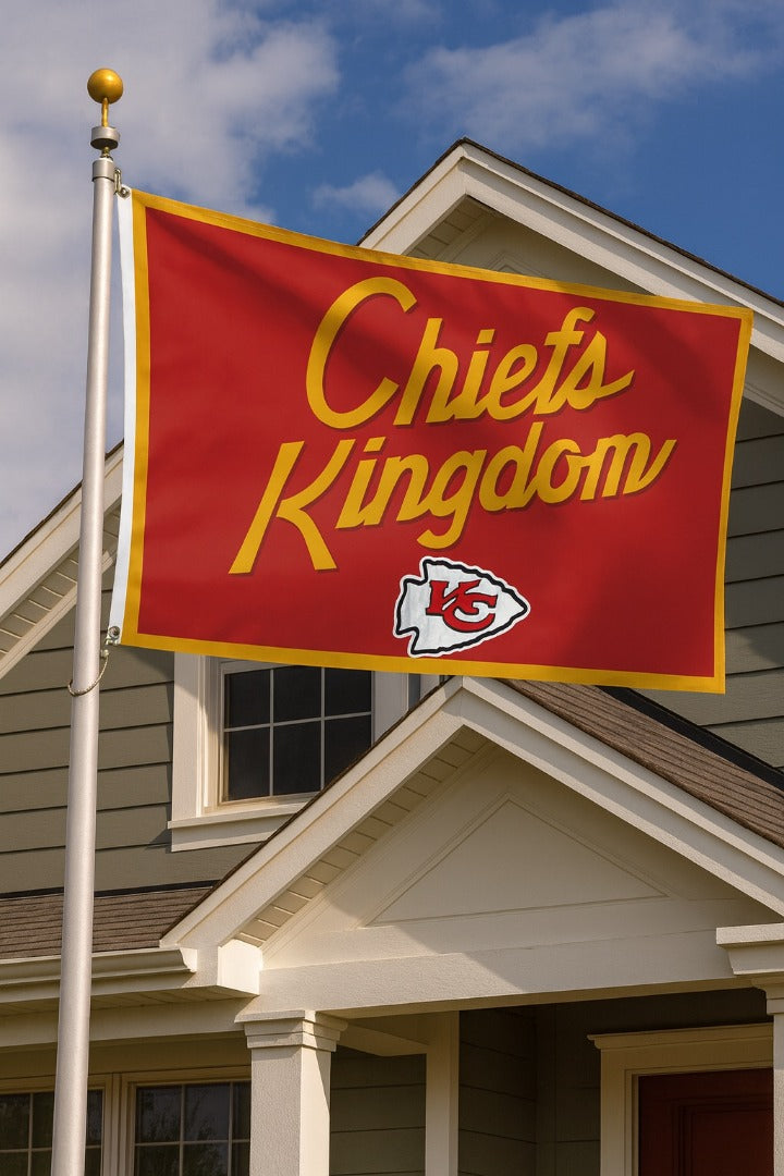 Kansas City Chiefs Kingdom Flag 3x5 heartlandflags